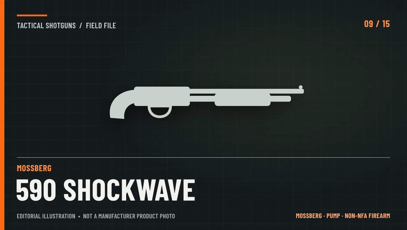 Illustrative graphic for Mossberg 590 Shockwave (12 ga)