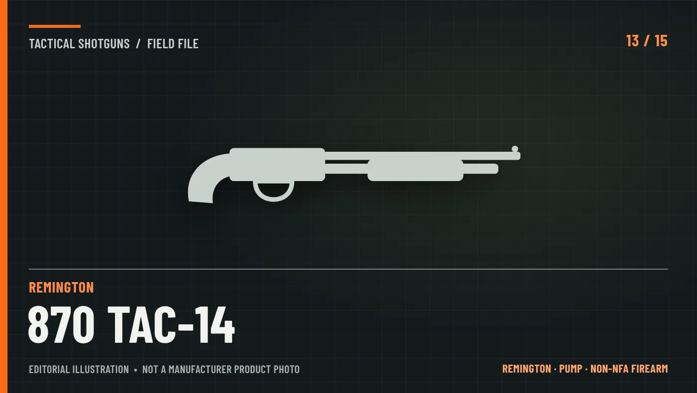 Illustrative graphic for Remington 870 TAC-14 (12 ga)